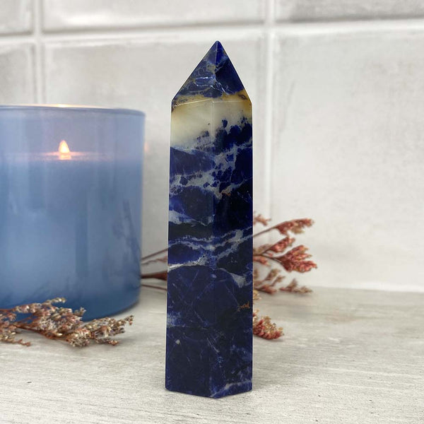 Polished Sodalite Tower