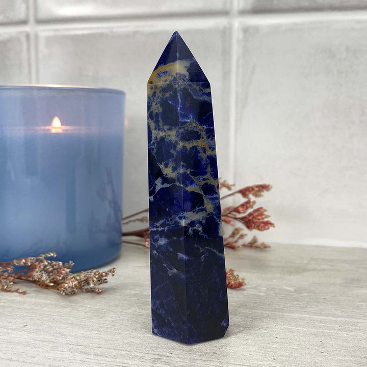 Polished Sodalite Tower