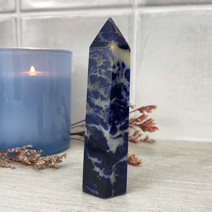 Polished Sodalite Tower