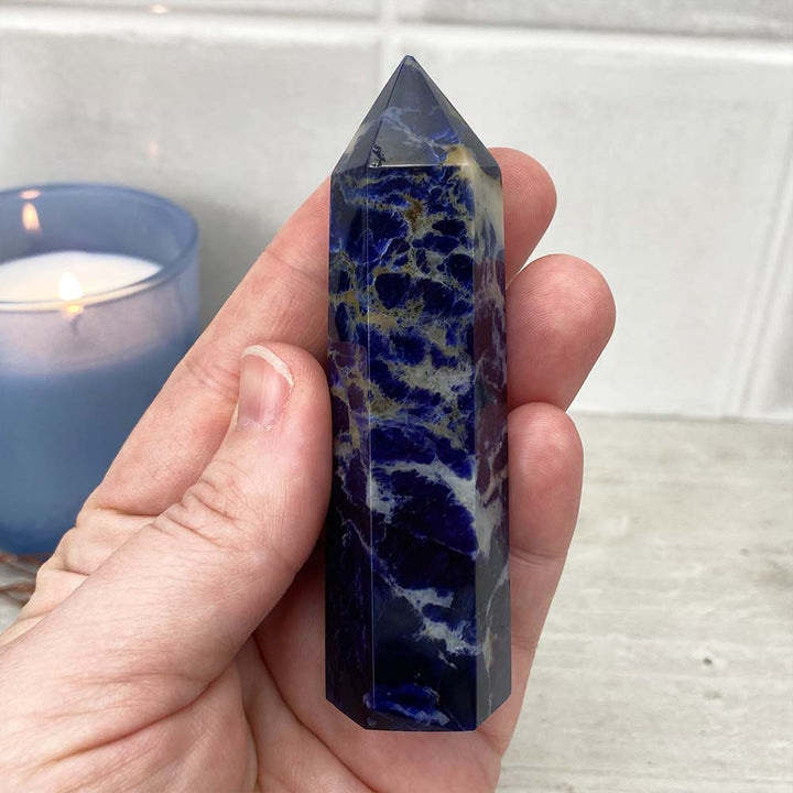 Polished Sodalite Tower