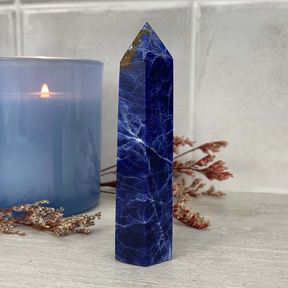 Polished Sodalite Tower