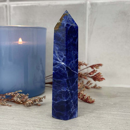 Polished Sodalite Tower
