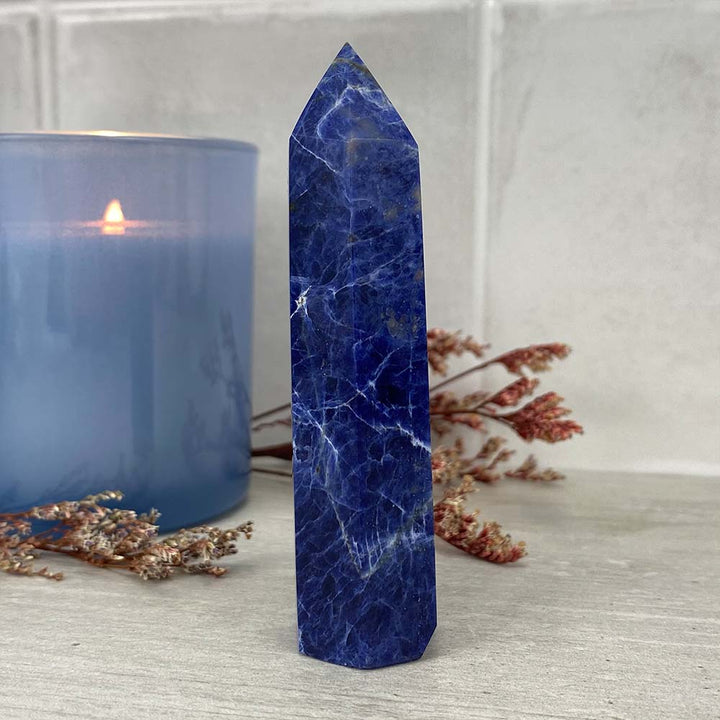 Polished Sodalite Tower