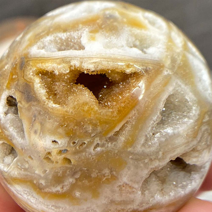 Polished Druzy Sphalerite Sphere