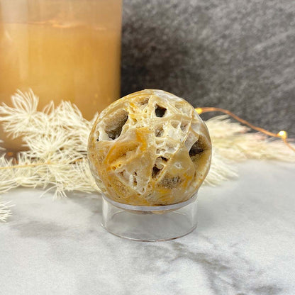 Polished Druzy Sphalerite Sphere