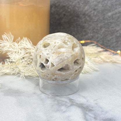 Polished Druzy Sphalerite Sphere