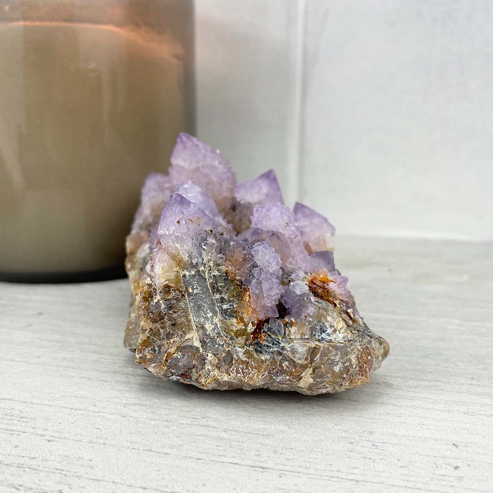Spirit Amethyst Crystal Cluster Specimen