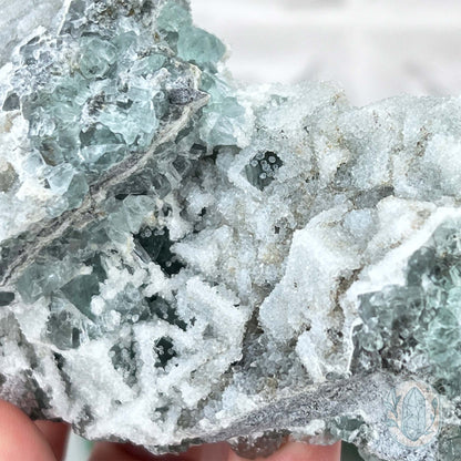 Natural Druzy Green Sugar Fluorite Specimen