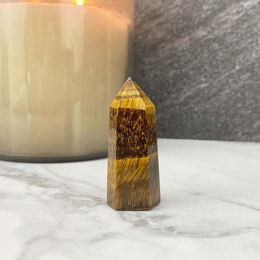 Polished Mini Tiger Eye Towers