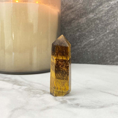 Polished Mini Tiger Eye Towers