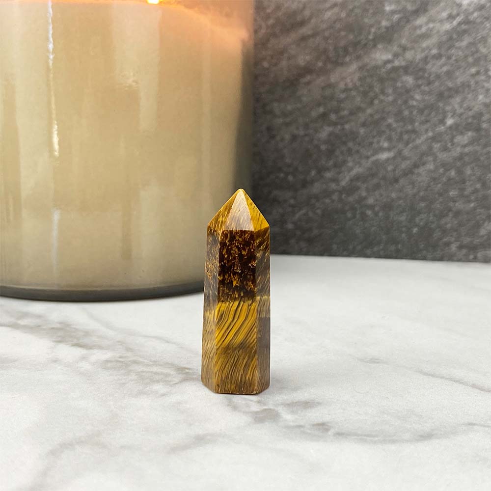Polished Mini Tiger Eye Towers