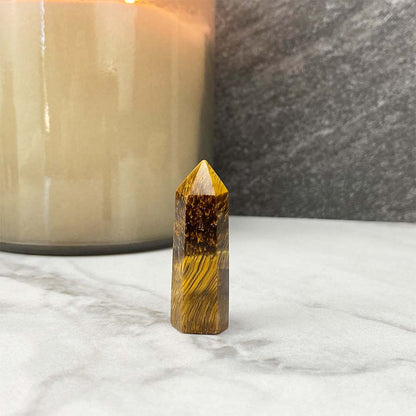 Polished Mini Tiger Eye Towers